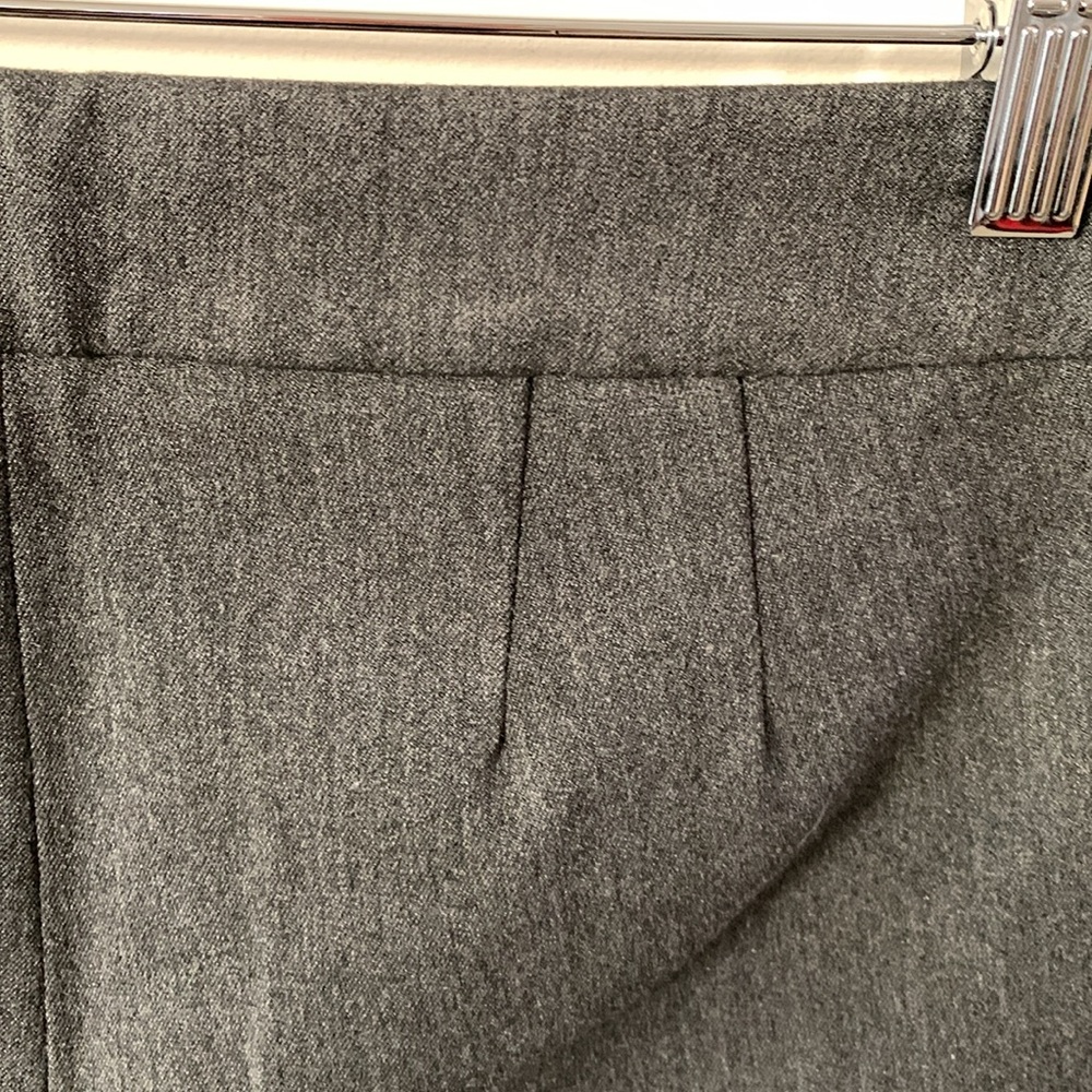 Talbots Charcoal Flat Front Side Zip Button Close… - image 8